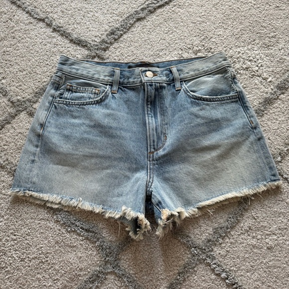 Joe’s jeans denim shorts Cadence high rise cut offs frayed hem light wash 27 - Picture 1 of 7